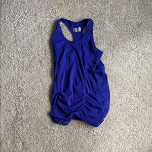 Athleta Ruched Racerback Tank Top in Deep Blue